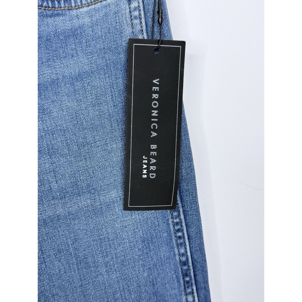 Veronica Beard Kiley High Rise Wide Leg Button Fly Jeans in Two Tone Size 26x34 - Picture 7 of 13